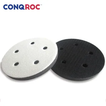 

2 Pieces 5-Inch 125mm 5 Holes Sponge Interface Pad Hook Loop Buffering Soft Crash Pad Polishing Sander Power Tool Accessories