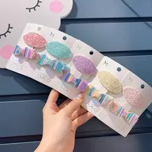 Два-) Dreamy Girls's Heart Корея-Япония мерцающая пудра блесток BB Клип заколки детские заколки набор аксессуары для волос