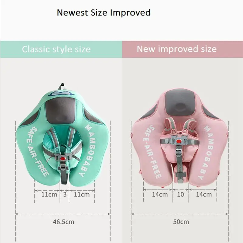 Baby Infant Non-Inflatable Float Lying Swimming Ring Children Waist Float Ring Floats Pool Toys Swim Trainer Sunshade Swim Ring