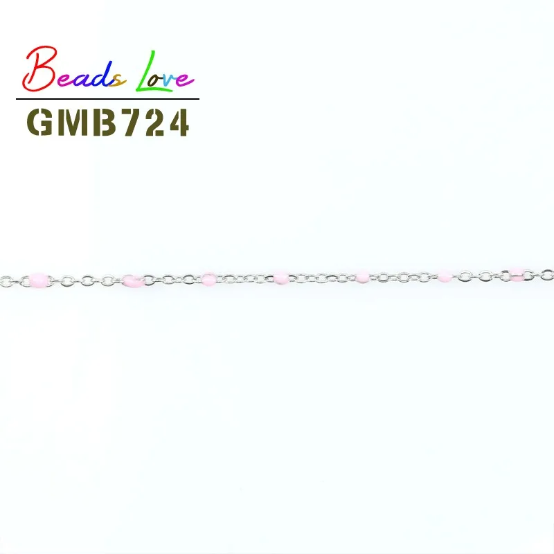 1 Meter Gold and Silver Plated Wire Wrapped Rosary Bead Chain