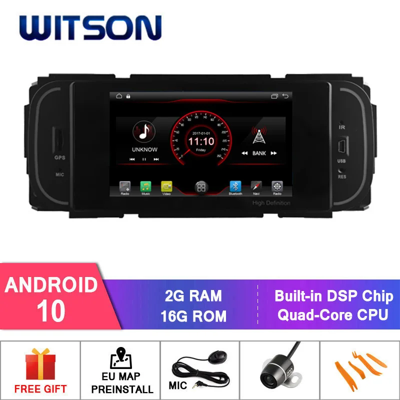 WITSON Android 10 0 2 Гб ОЗУ 16 флэш радио для CHRYSLER GRAND VOYAGER Jeep Grand Cherokee + WIFI DSP DAB OBD TPMS