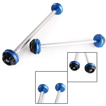 

Motorcycle Front & Rear Axle Fork Carsh Sliders Set For DUCATI 696 2009- 2011 2012 2013 2014 2015
