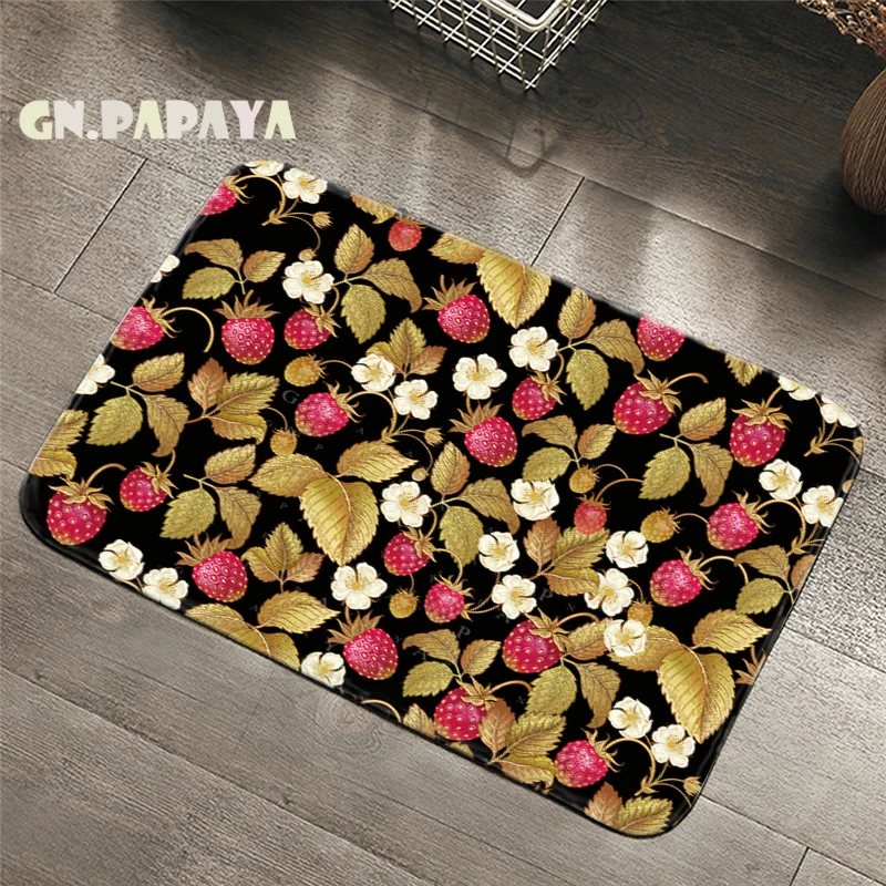 Клубничный макраме ковер "мандала" в богемном стиле Ванная комната коврики для туалета Кухня коврик тропический Лист Коврик Впитывающий Коврик у входной двери