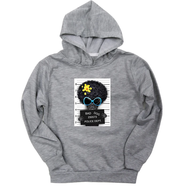 Hoodies 14 Коллекция года, теплые зимние толстовки для малышей Детский милый свитшот с рисунком «Bad Dog Bad Cat» для мальчиков и девочек повседневная детская одежда - Цвет: Hoodies 14