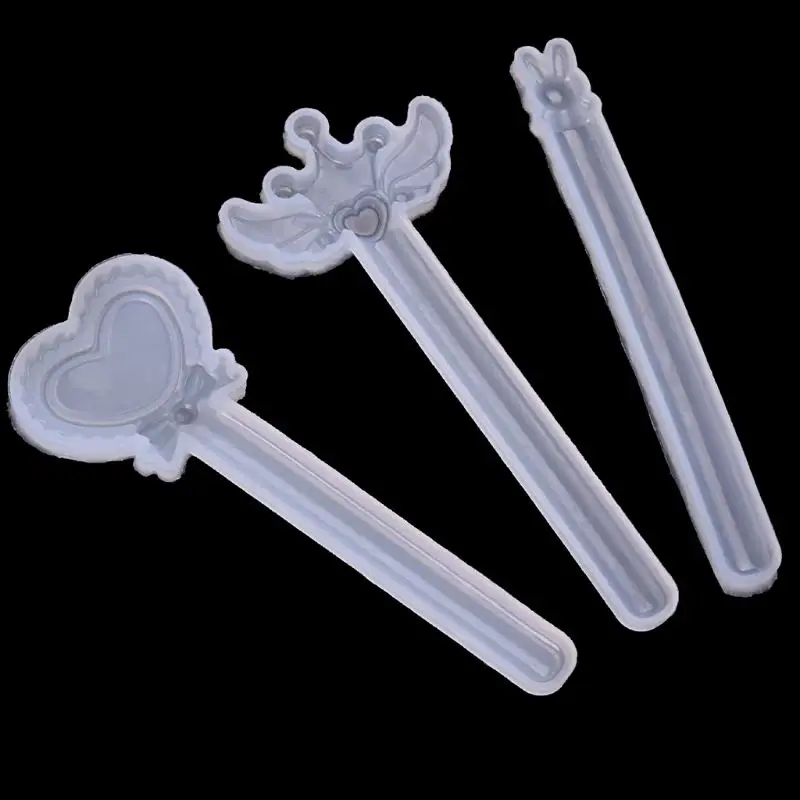 

3Pcs Crown Rabbit Wing Straight Ruler Silicone Mold Kit Resin Casting Craft Tool B95F