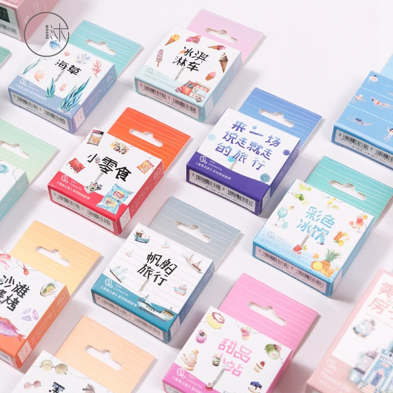 

Travel Washi Tape DIY Decoration Scrapbooking Planner Masking Tape Adhesive Tape Ocean Label Sticker Stationery