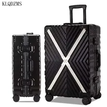 KLQDZMS 2" 24" 2" 29 дюймов высокой емкости алюминиевая рама креативный Роллинг багаж Спиннер для мужчин wo Мужчины носить на тележке Дорожный чемодан