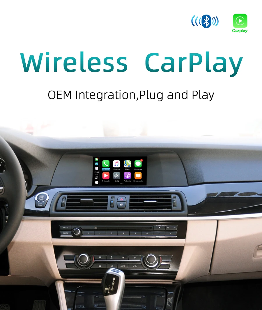 Sinairyu wifi беспроводной Apple Carplay Car Play Модифицированная 5 серия F07 F10 F11 F18 NBT 2013- для BMW Android Auto Mirorring