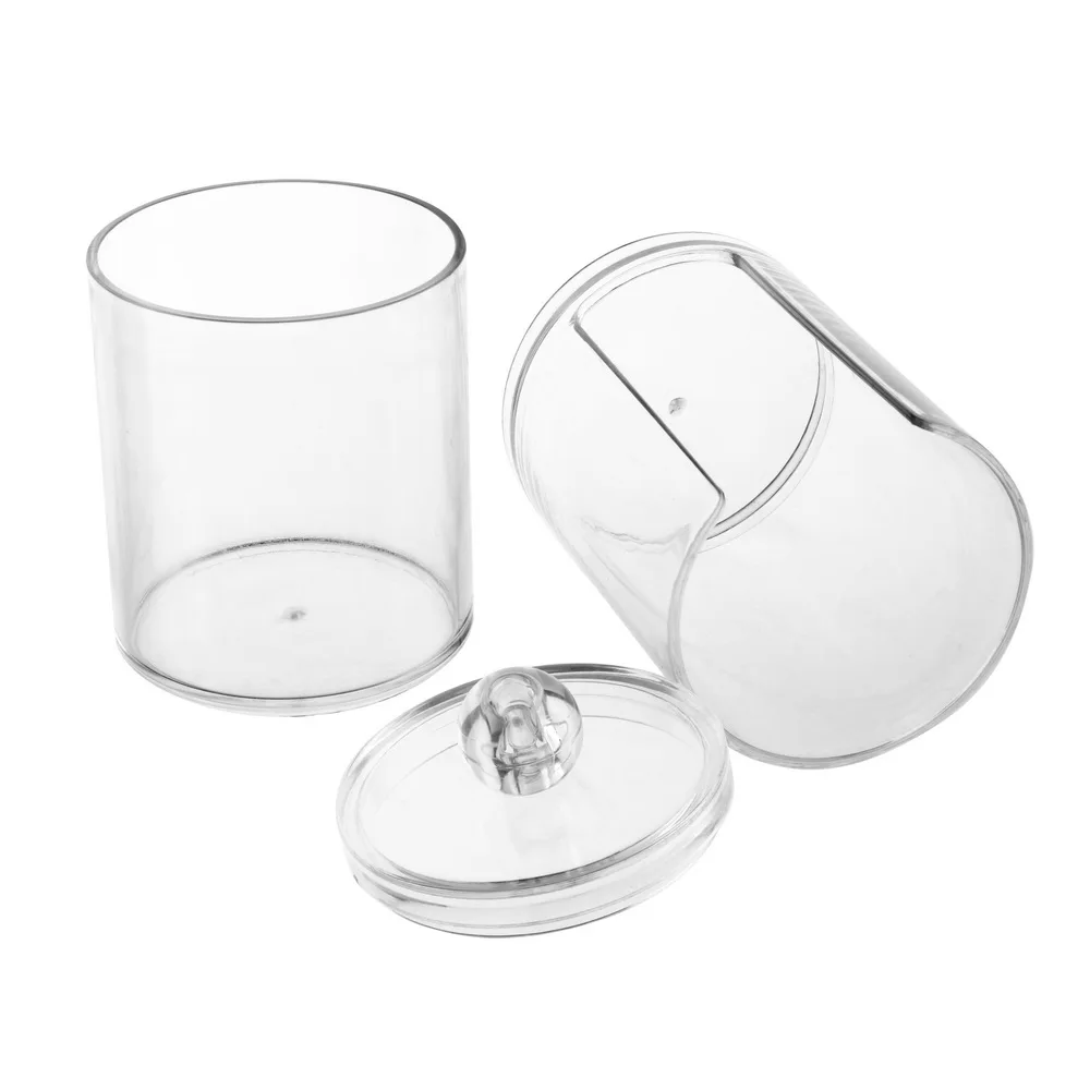 Acrylic Storage Box Acrylic Multifunctional Jewelry Container Cosmetic Makeup Cotton Pad Organizer Travel Cosmetic Storage Case Sundries Storage Box