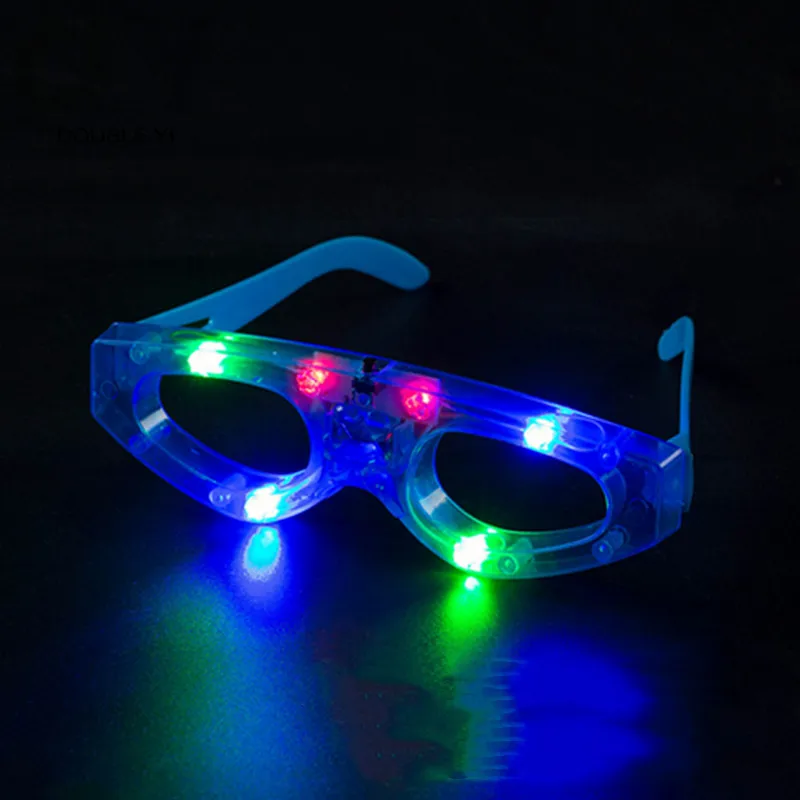 Светодиодный вспышки пластиковые жалюзи светодиодные очки различные цвета