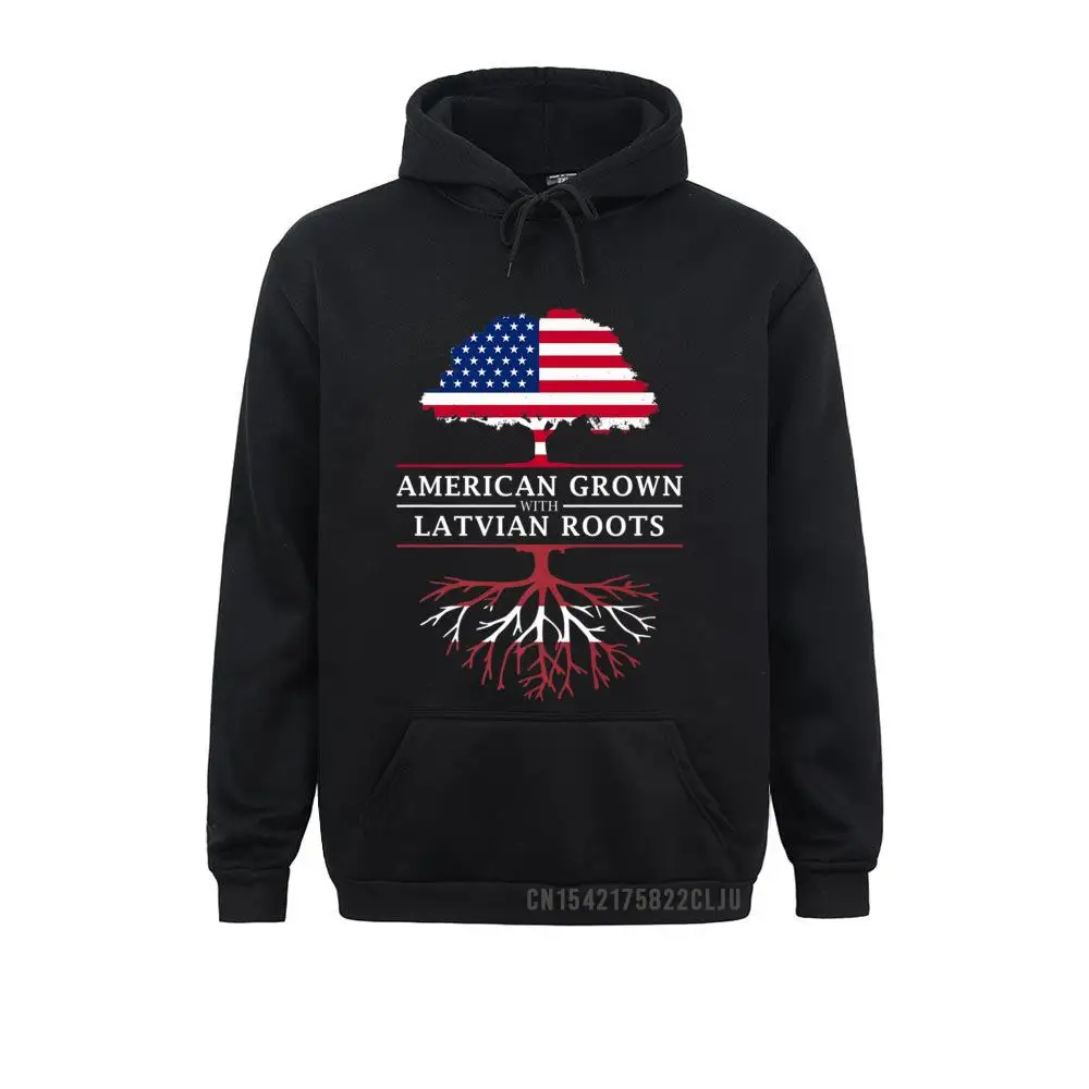 

American Grown With Latvian Roots Latvia Premium Warm Hoodies 2021 New Casual Long Sleeve Men Sweatshirts Sportswears
