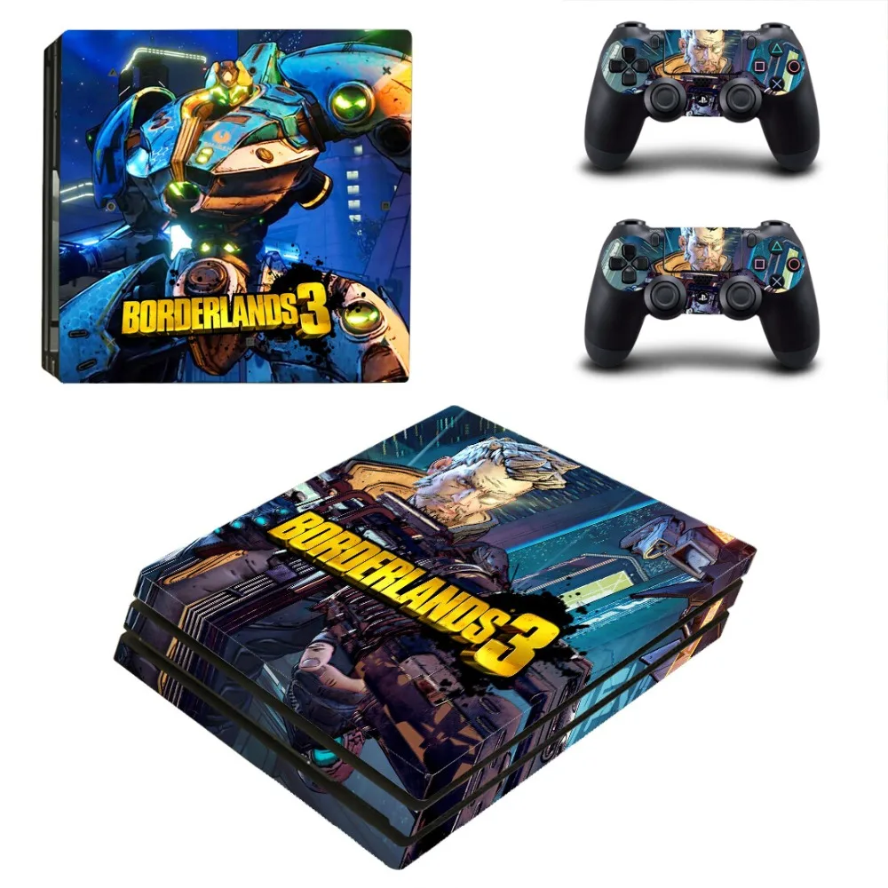 Наклейка borderland PS4 Pro для консоли playstation 4 Pro и контроллера для Dualshock PS4 Pro Skins наклейка s Наклейка виниловая