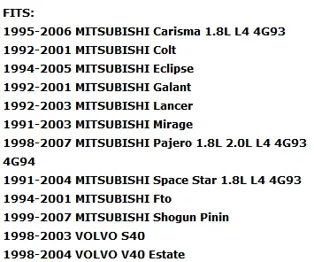 Катушка зажигания подходит для carism a pajero coil pack Space Star ENGINE NO. 4G93 4G94 MD362913/MD344196/H6T12271/H6T12471A Ману