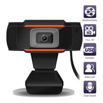 

Wireless USB2.0 HD Computer Webcam 1080p Camera 30 Degree Rotatable Video Recording Web Camera With Microphone For PC Laptop