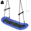 Saucer Tree Swing Surf Kids Outdoor Adjustable Oval Platform Set w/ Handle  OP70325 6