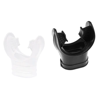 

2 Pieces Non-toxic Soft Silicone Scuba Dive Tube Snorkel Mouthpiece Snorkeling Diving Regulator with Tie Wrap, Anti-aging