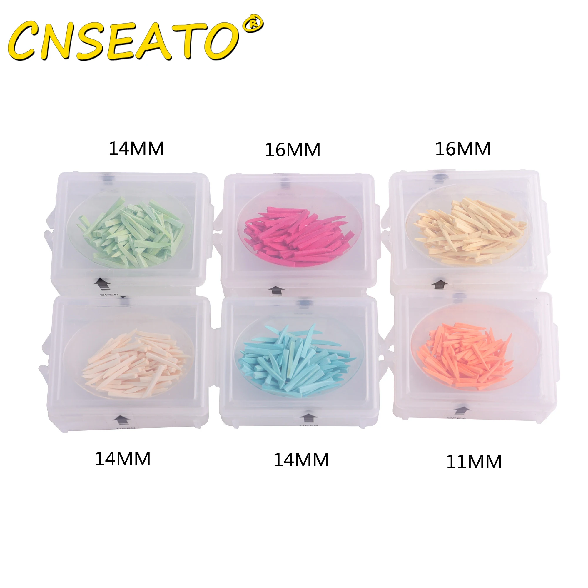 CNSEATO100PcsDentalFixingWoodenWedgesDentistryLabMaterials