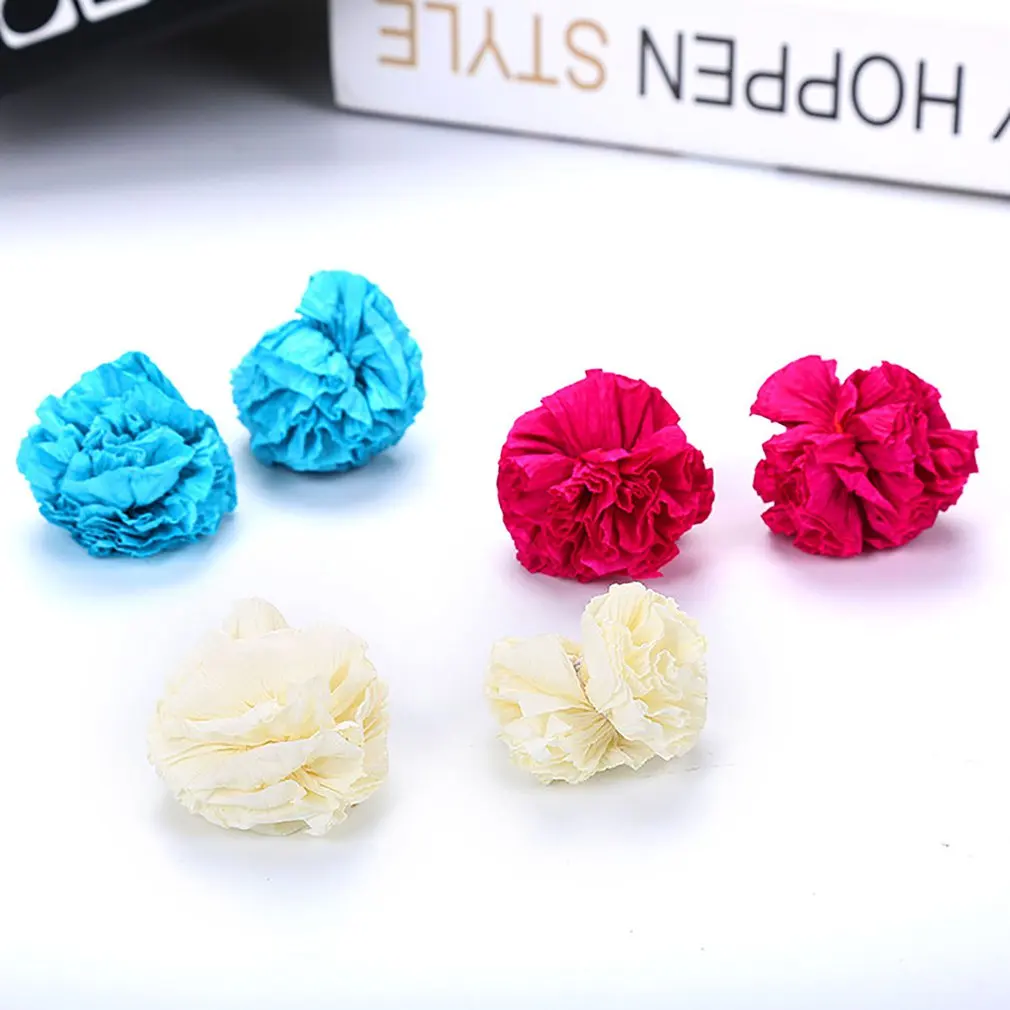 Cat toy Colored paper flower ball cat scratching bite funny toy