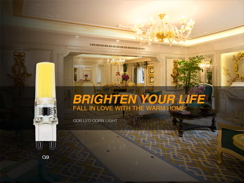 5 шт. светодиодный светильник 220 В G9 2 Вт 3W 4 Вт 8 Вт светодиодный чип COB SMD светодиодный лампы ампулы заменить галогенный прожектор люстра 360 градусов ОСВЕЩЕНИЕ
