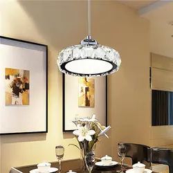Светодиодный ресторанный светильник Хрустальная современная люстра в минималистическом стиле круглый бар Настольный канделябр освещение