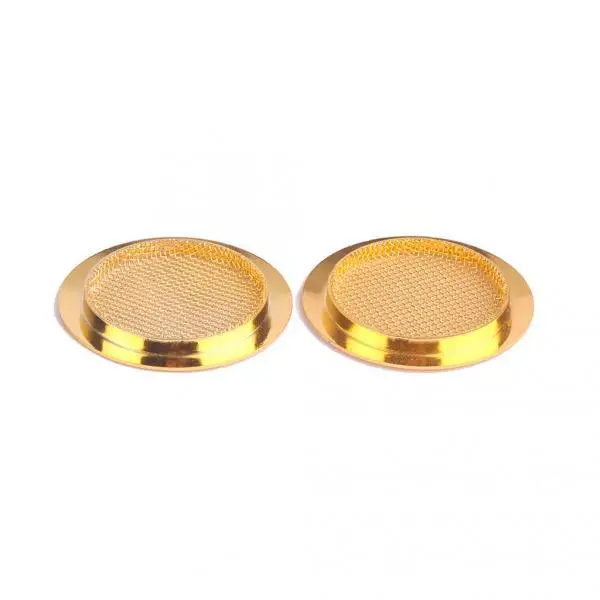 

2psc Gold Plated Screened Sound Hole Inserts for Dobro Resonator Guitar