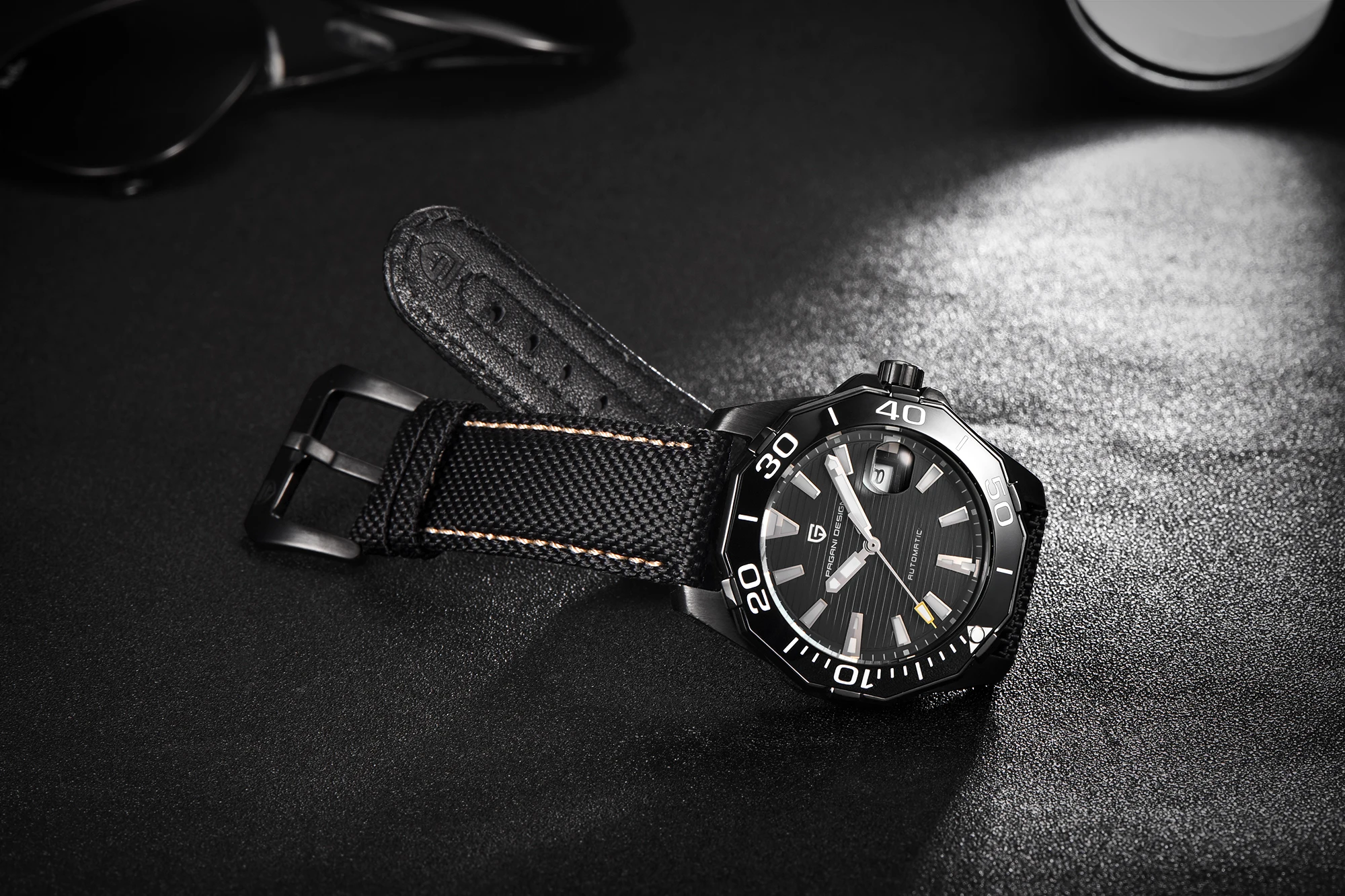 Роскошные PAGANI Дизайнерские мужские спортивные военные часы модные водонепроницаемые простые автоматические механические наручные часы Relogio Masculino