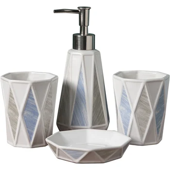 

Ceramic wash bathroom four-piece furniture decoration wash bathroom toiletries gift set mug bathroom accessories