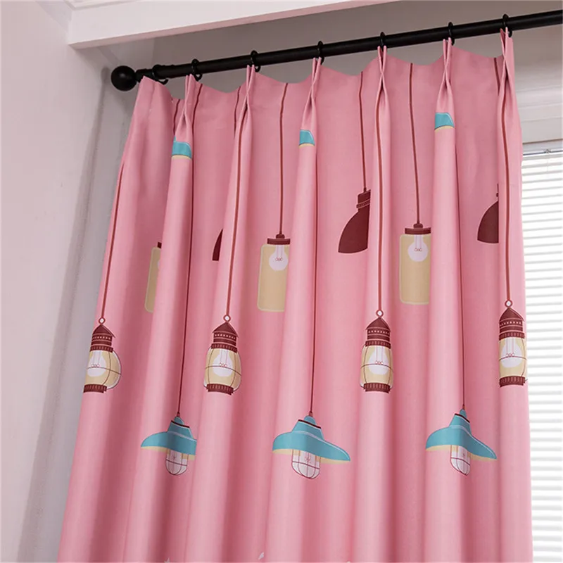 Cartoon Print Blackout Curtains Polyester Window Curtains Blinds Drapes For Living Room Home Decoration
