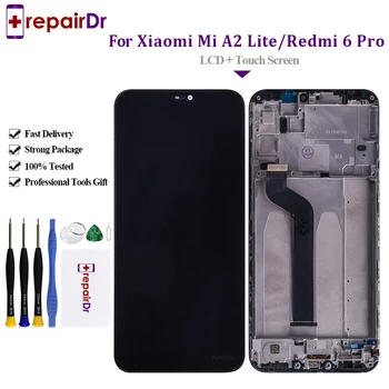 

LCD Display For Xiaomi Mi A2 Lite/Redmi 6 Pro LCD Display Screen Touch +Frame Assembly For Xiaomi Mi A2 Lite Lcd Screen