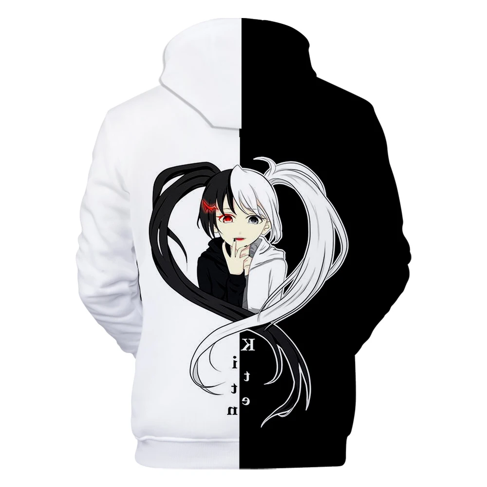 Милые толстовки с 3D принтом Monokuma для мужчин и женщин; модные детские толстовки с капюшоном; Лидер продаж; сезон осень; толстовки с 3d принтом в стиле аниме monokuma для мальчиков и девочек; пуловер с капюшоном