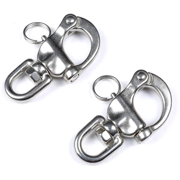 

316 Stainless Steel Swivel Shackle Quick Release Boat Anchor Chain Eye Shackle Swivel Snap Hook for Marine Architectural
