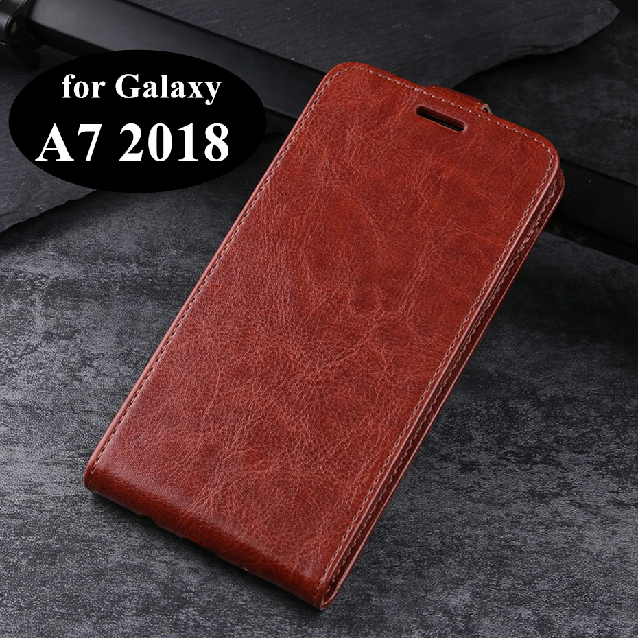 Чехол-книжка из искусственной кожи в деловом стиле для Samsung Galaxy A7 2018 A750F чехол с