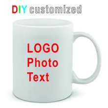 Taza de cerámica personalizada, taza con imagen impresa, foto, logotipo, texto, regalo creativo, 350ML, 12oz
