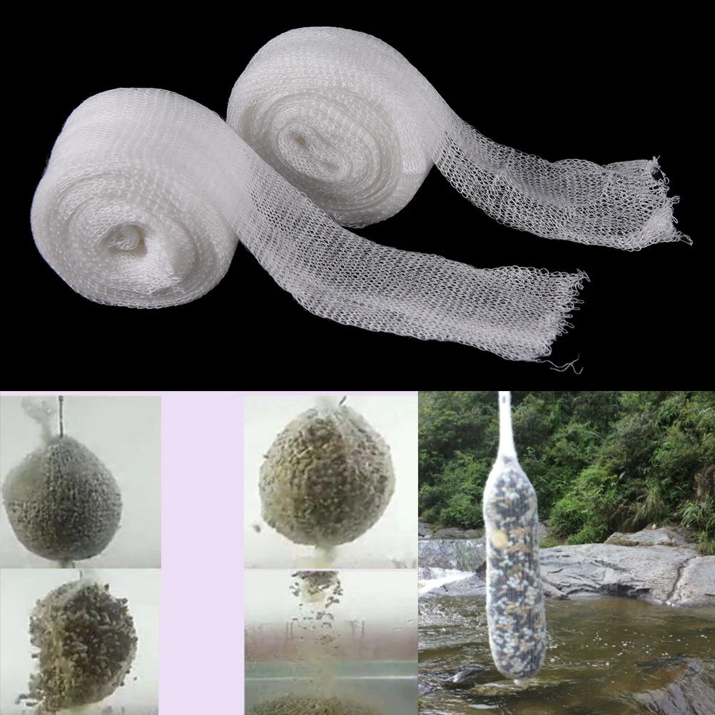 5M Water-soluble nesting device PVA net fishing gear brand fishing special Mesh Refill Carp Fish Stocking Bag Outdoor Portable