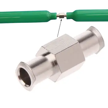 

1pcs Luer Lock Adapter Coupler Nickel Plated Brass Female to Female Fittings Connector with 4mm Aperture 83XA