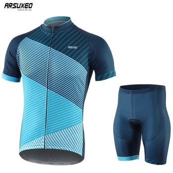 

ARSUXEO Jersey Mujer Cycling Sets Bike Uniform Summer Cycling Jersey Set Road Bicycle Jerseys MTB Bicycle Cycling Clothing