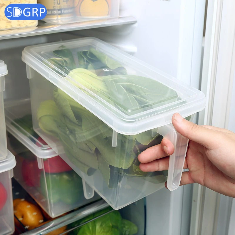 

Kitchen Transparent PP Storage Box Food Container Refrigerator Storage Boxes Sealed Grains Beans Storage Home Sorting Organizer