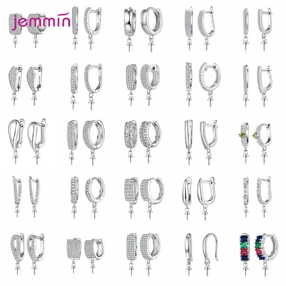 

DIY Fine Jewelry Material Supplies Handmade 925 Sterling Silver Earring AAAA Zircon Hooks Accessories For Luxury Earrings Making