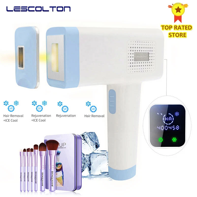 Lescolton новейший 4в1 IPL Удаление волос Cool T012C Оригинал 100% Эпилятор постоянный бикини