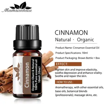 

10ML Cinnamon Essential Oils 100% Pure Natural Pure Essential Oils for Aromatherapy Diffusers Oil Home Air Care