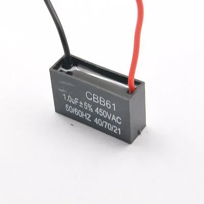 1 шт. CBB61 AC450V 0 мкФ пусковой конденсатор потолочный вентилятор ходовой