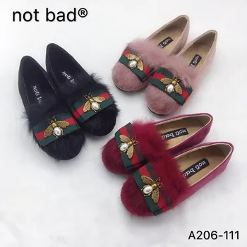 

Not Bad CHILDREN'S Shoes Girls Princess Shoes Spring And Autumn Korean-style for Girl Small Bee Big Boy Soft Shoes plus Cotton