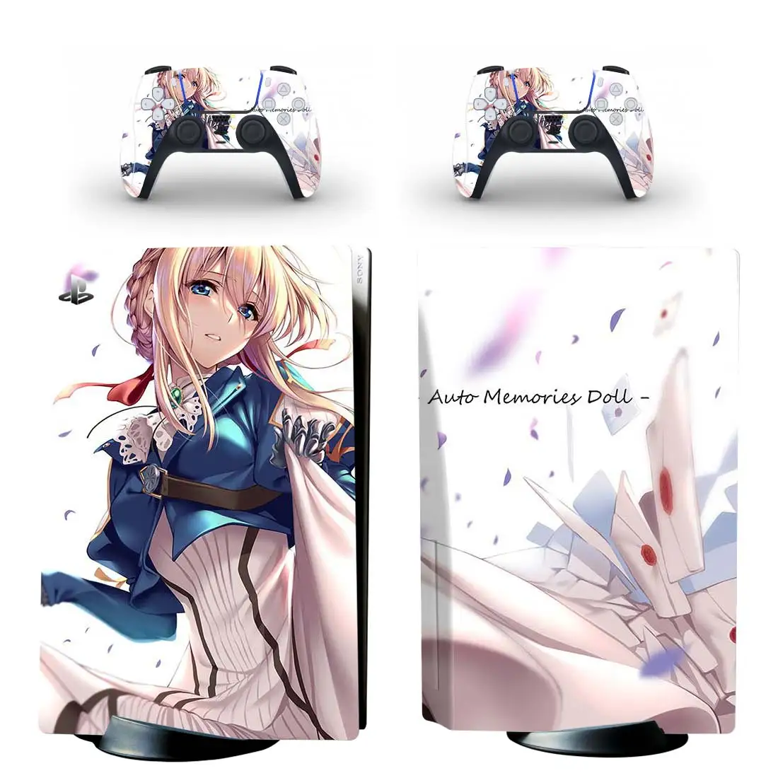 Violet Evergarden Ps5 Disc Skin Sticker Decal Cover For Console And Controllers Ps5 Disk Skin Vinyl Stickers Aliexpress