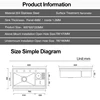 New Nanometer Flip Cover Hidden kitchen Island Sink 304 Stainless Steel 4mm Thickness Handmade Large Size Hidden kitchen Sinks 6