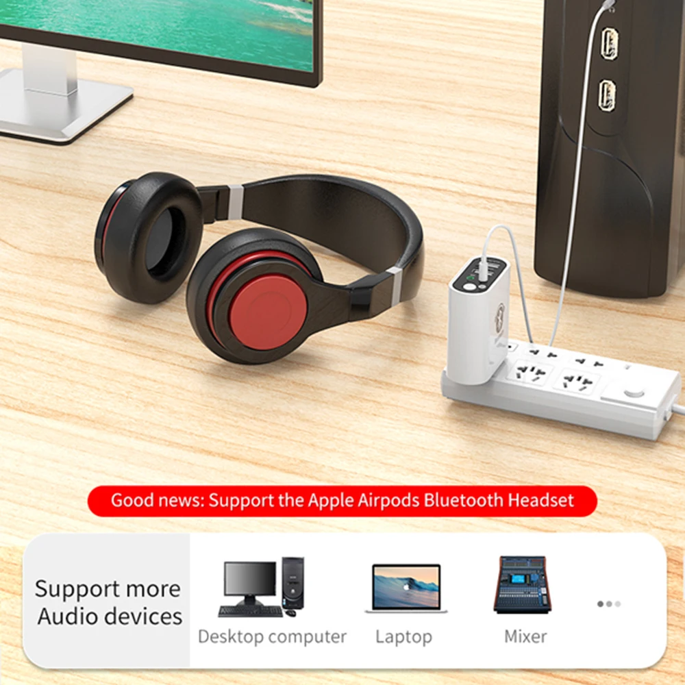 Bluetooth Receiver Transmitter Bluetooth 5 0 Stereo Audio Adapter For Aripods 2 1A USB Quick Charger 3