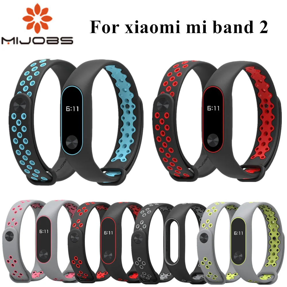 Ремешок для Mi Band 2 силиконовый спортивный браслет смарт часов Xiaomi mi band