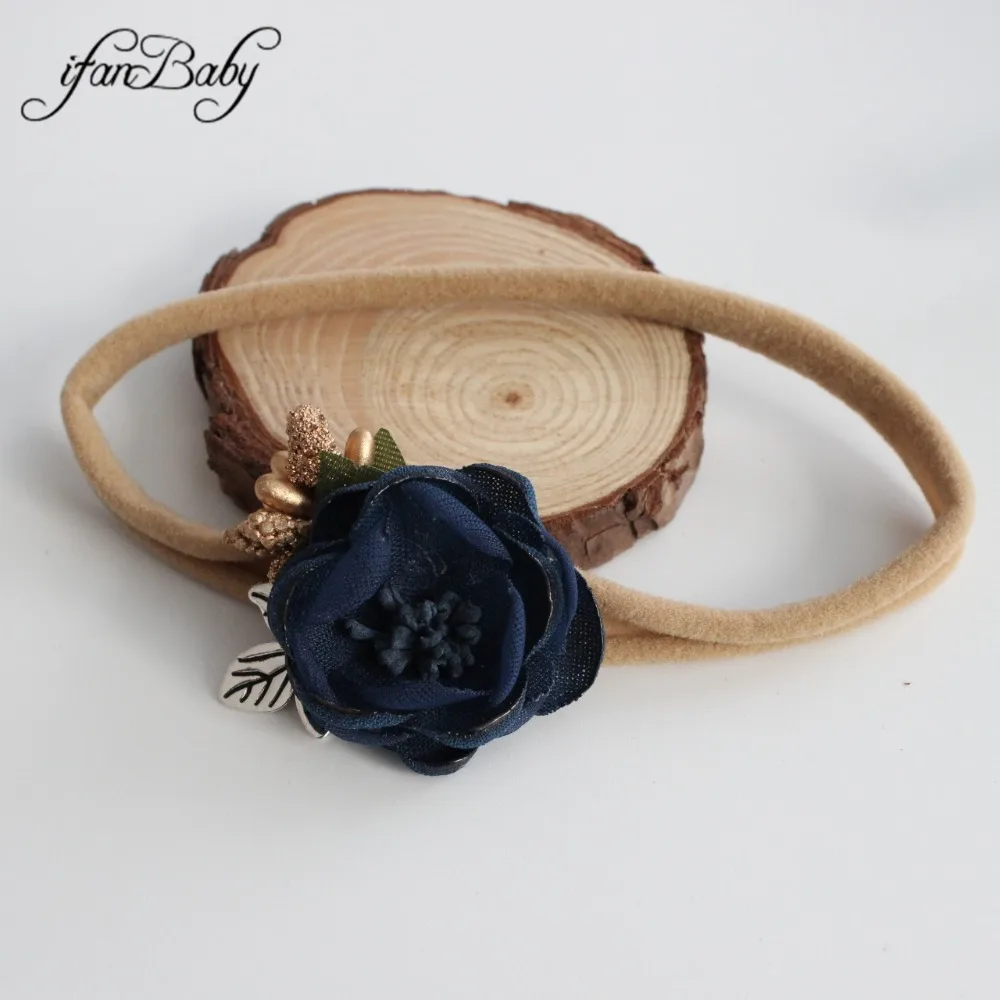 kids nylon headband girl flower headband accessories (12)