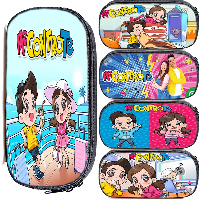 Trendy Me Contro Te Pencil Case Bambini Cartoon Pencil Bags Ragazzi Ragazze Pen Bags Cute Cosmetic Case Borsa Di Cancelleria Multifunzione