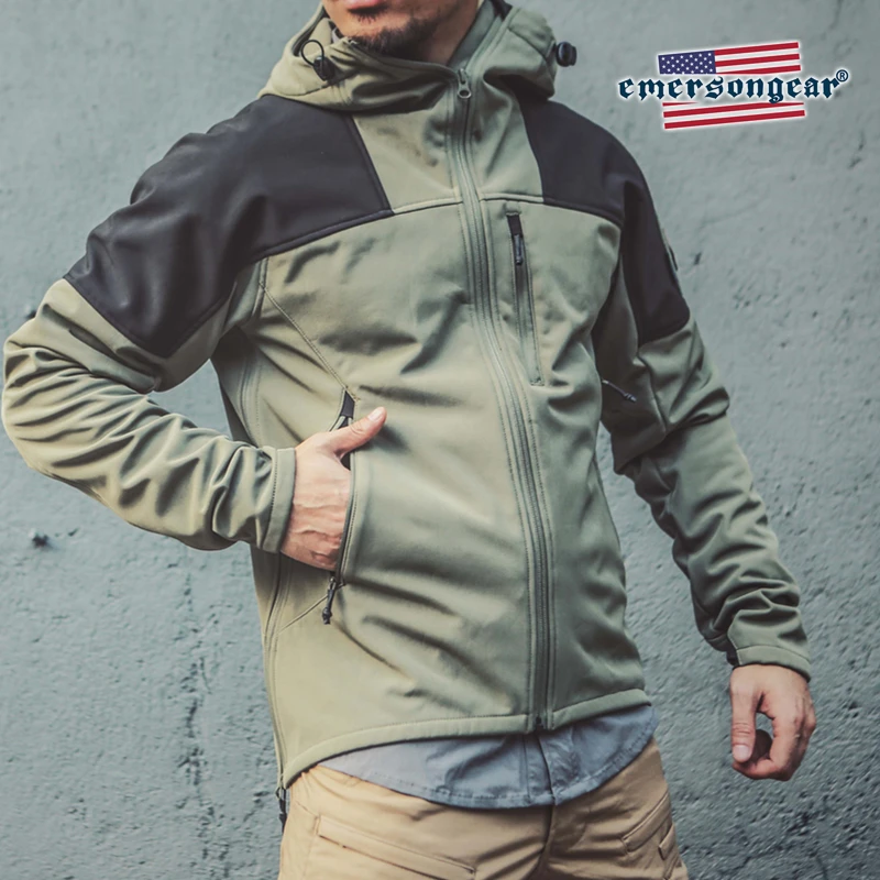 Emersongear синяя флисовая термокуртка с ярлыком тройная технология теплая