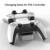 Для PS5 Controller Charger Dual USB Fast Charging Dock Station Stand with USB A Ouput for PlayStation 5 DualSense Accessories